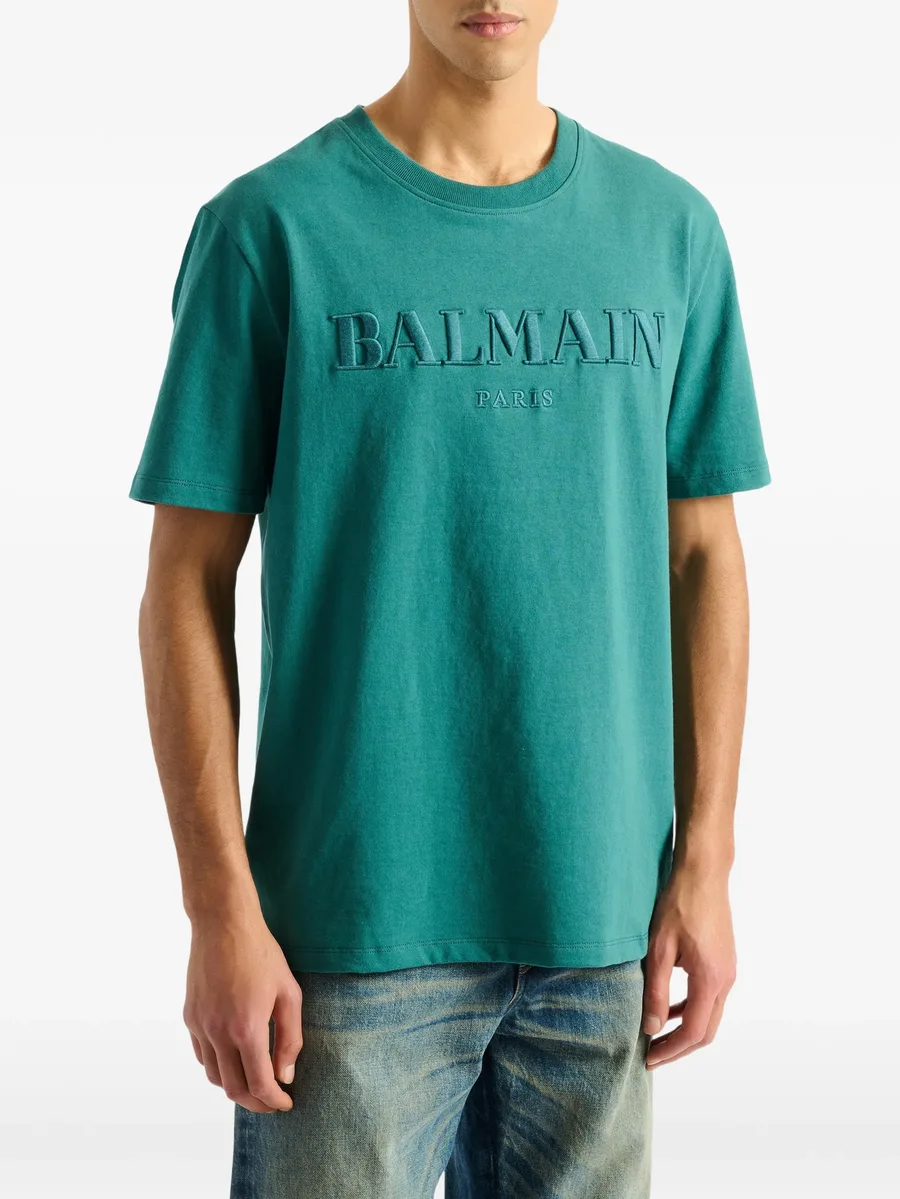 футболка с вышивкой Vintage Balmain 4