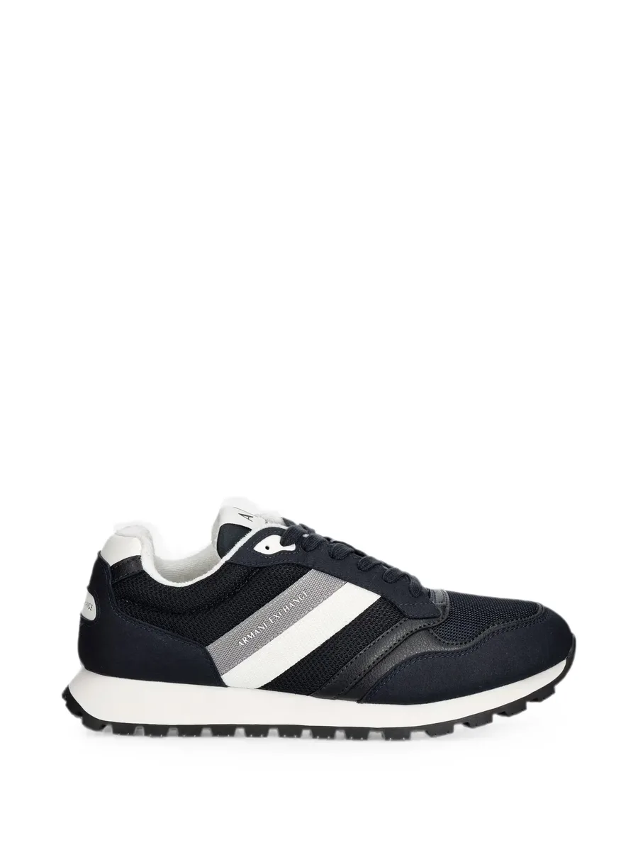 logo-print panelled sneakers 2