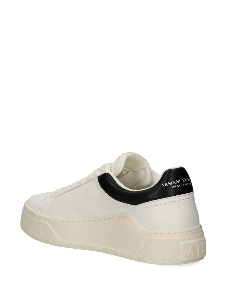 logo-print leather sneakers 6