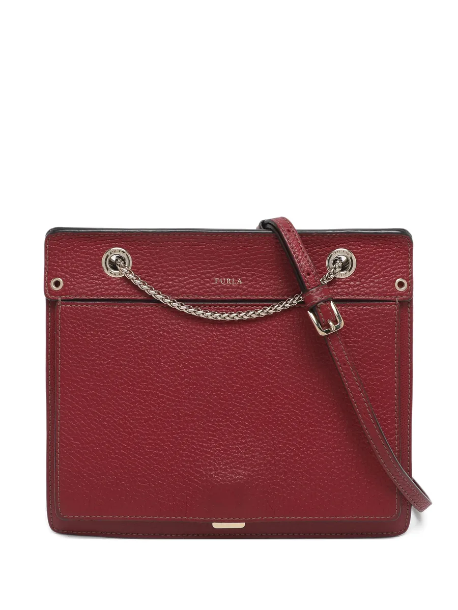 chain leather cross body bag 1