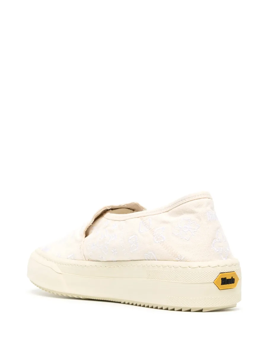 embroidered-design slip-on sneakers 5