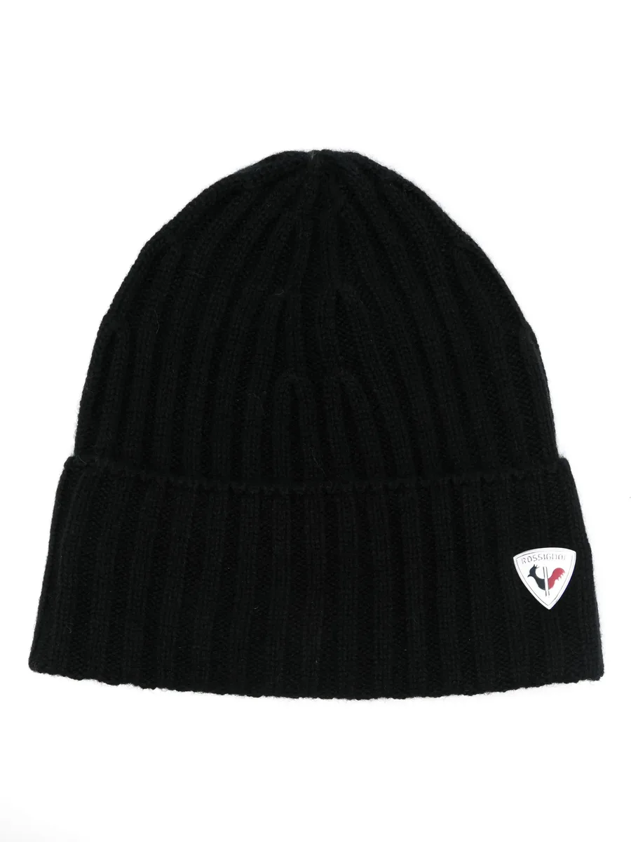 logo-plaque cashmere beanie 1