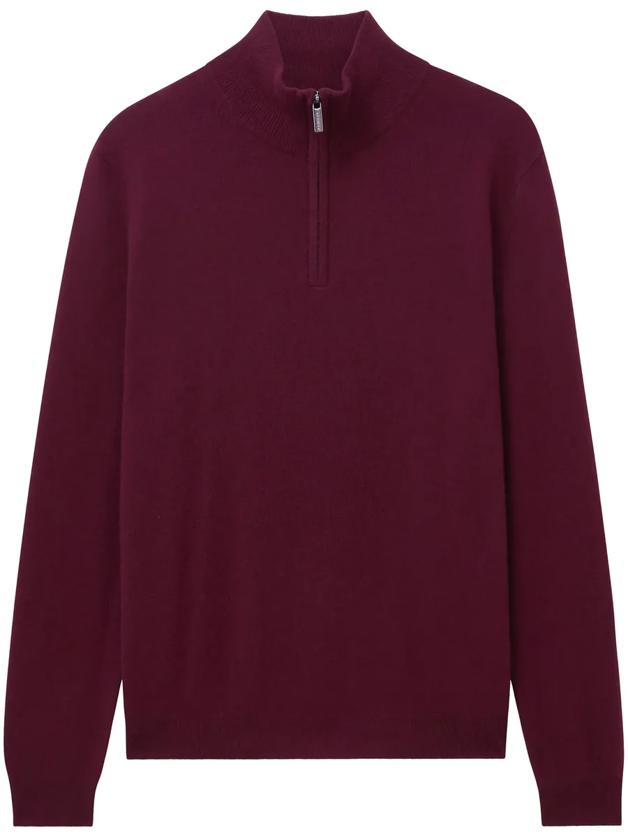 zip-up cashmere jumper 1