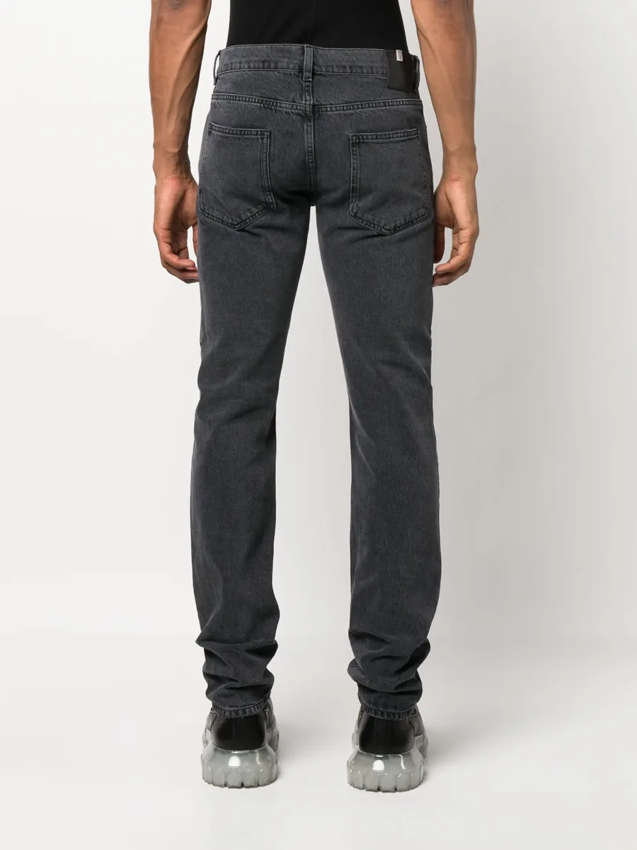 distressed-effect skinny jeans 8
