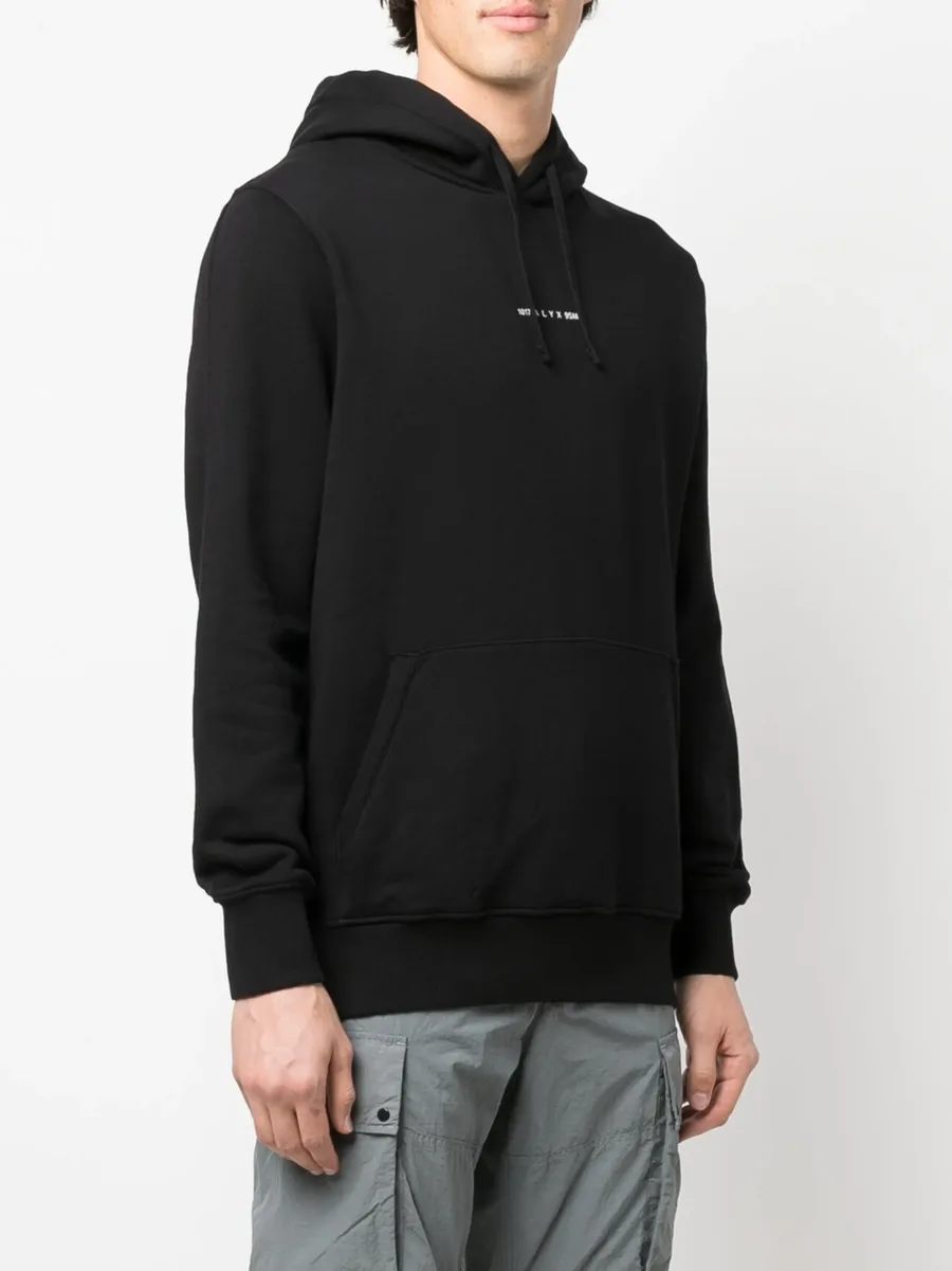 logo-print cotton hoodie 7
