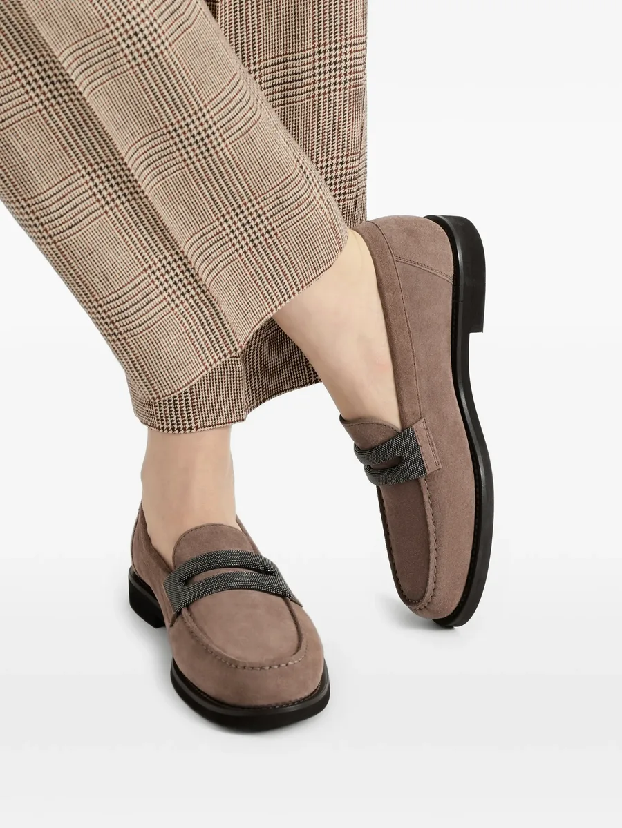 suede penny loafers 10