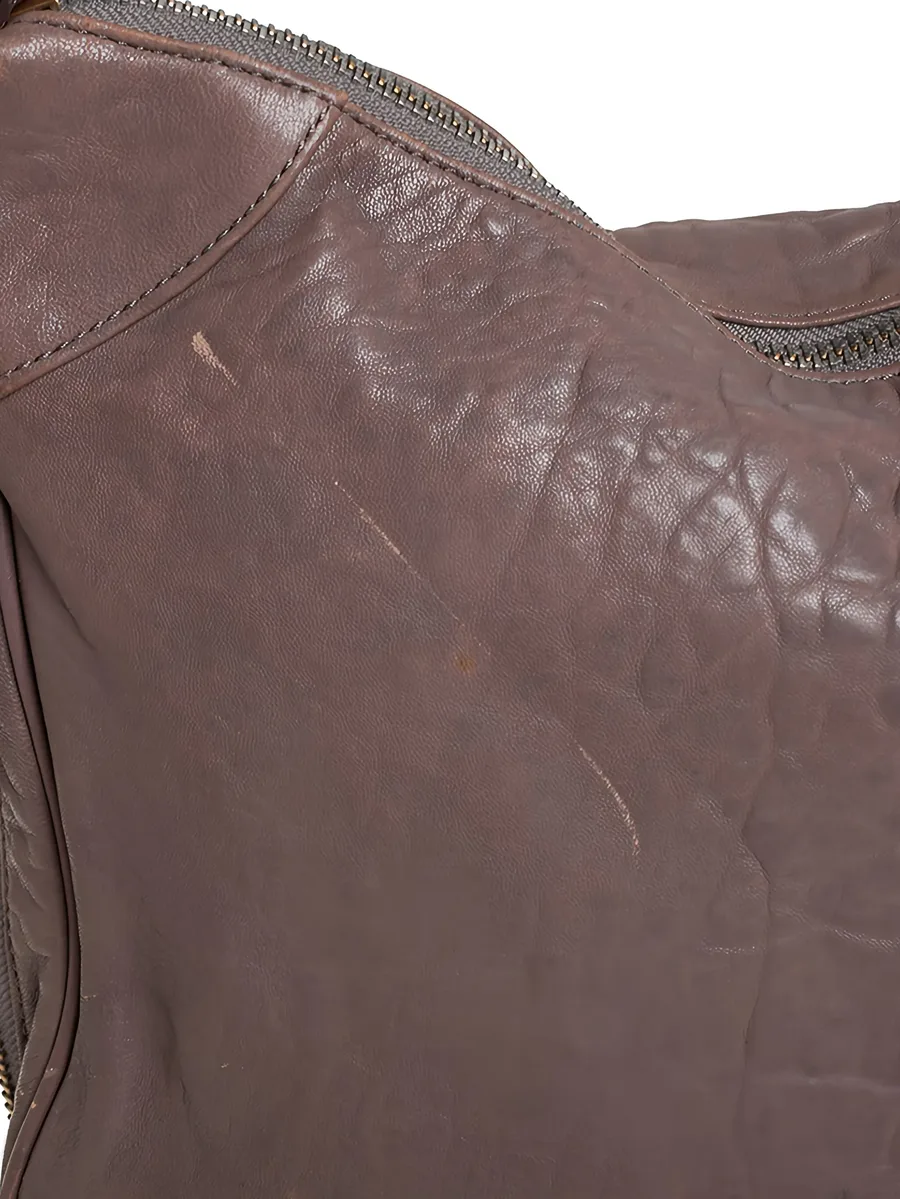textured leather shoulder bag 9