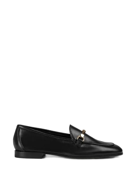 horsebit leather loafers
