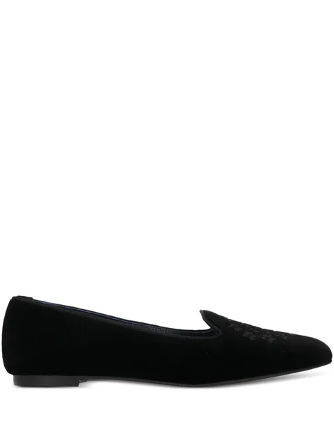 floral-embroidery loafers