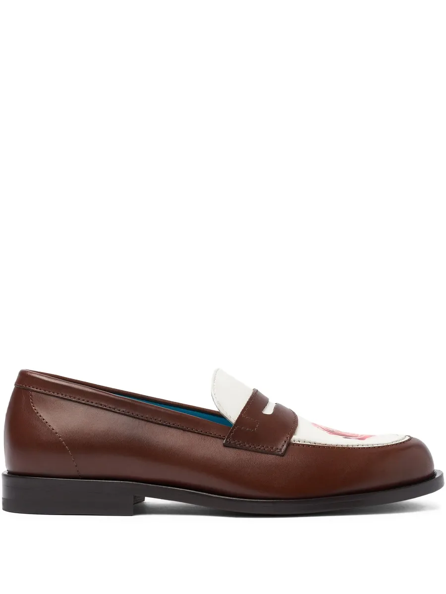 rose-embellished loafers 1