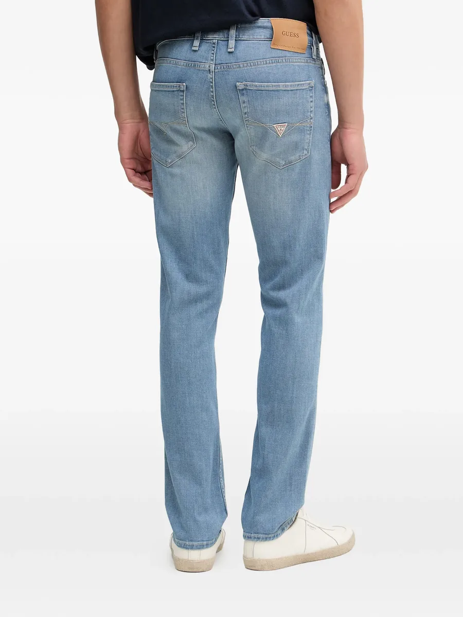 logo patch denim jeans 6
