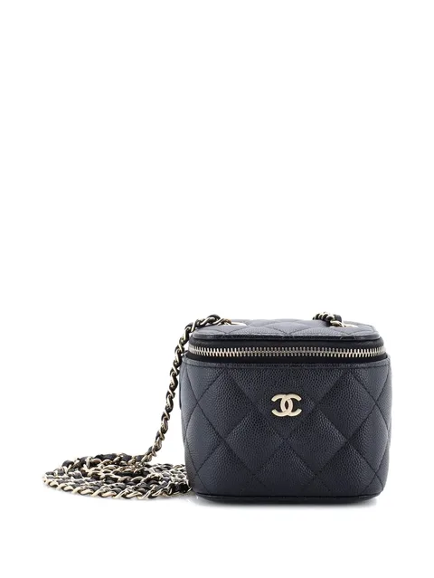 мини-сумка Classic Vanity Case with Chain Quilted Caviar Mini