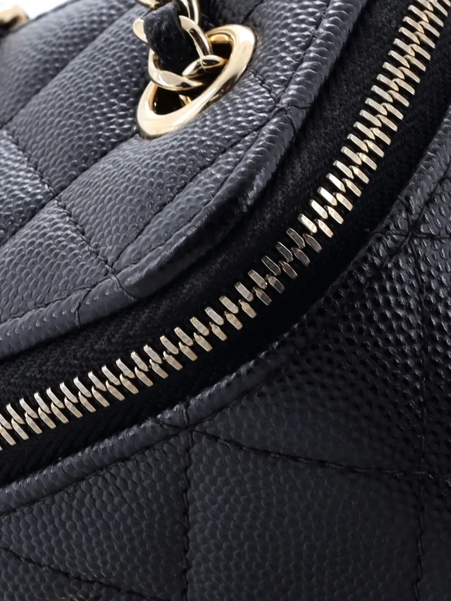 мини-сумка Classic Vanity Case with Chain Quilted Caviar Mini 10