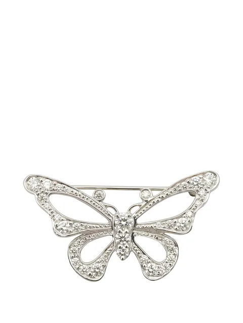 2010s butterfly diamond brooch