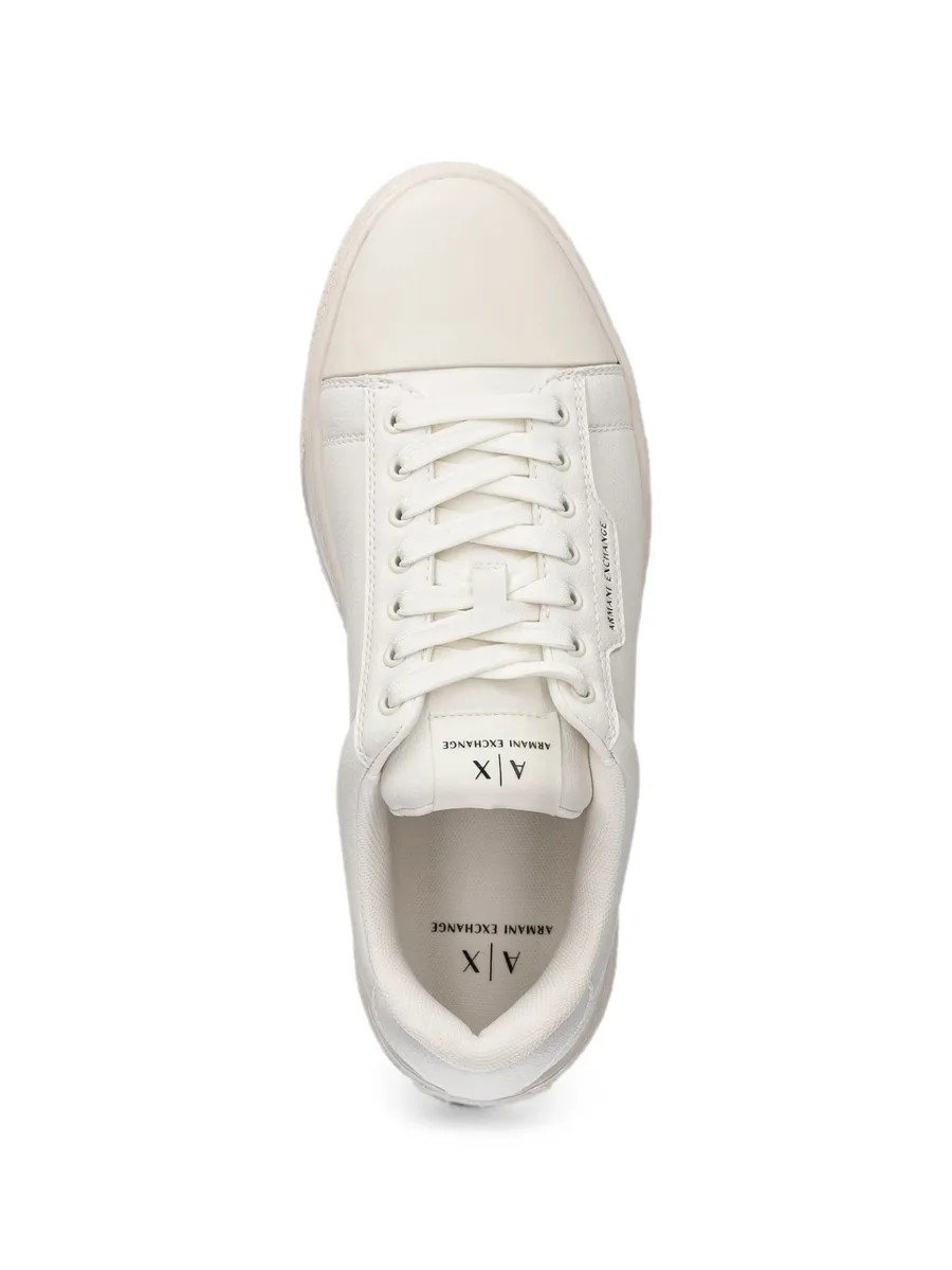 logo-print panelled sneakers 8
