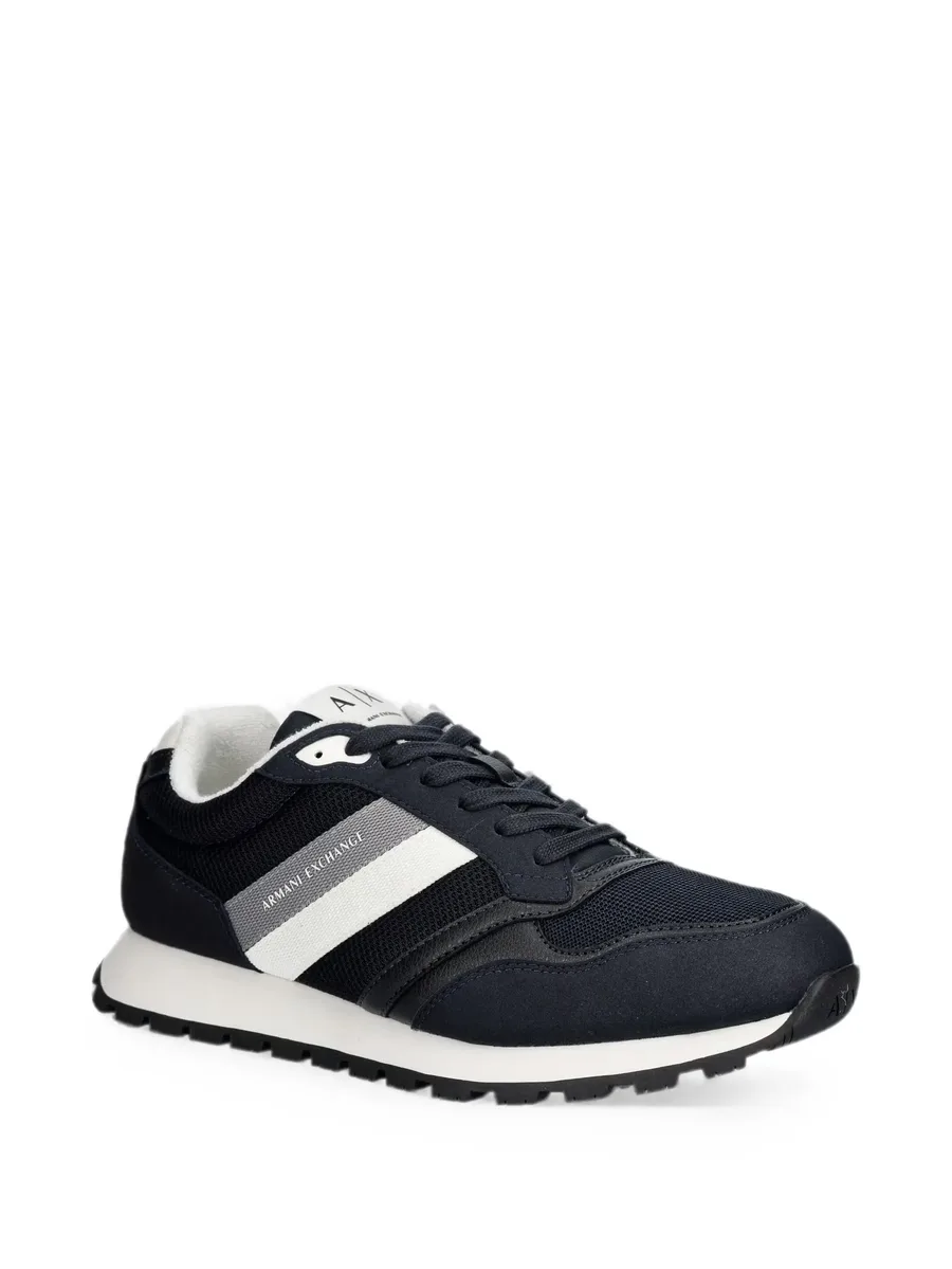 logo-print panelled sneakers 4