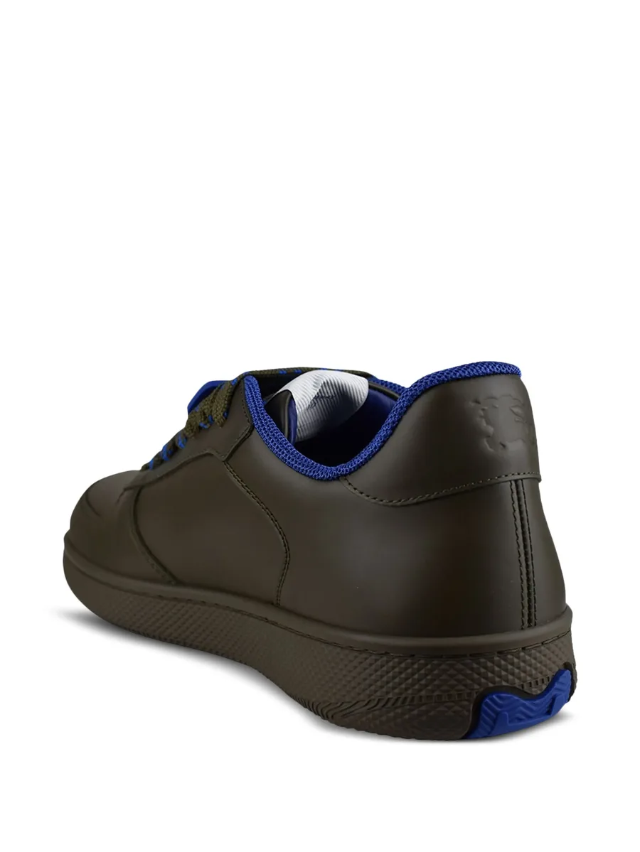 logo patch leather sneakers 6