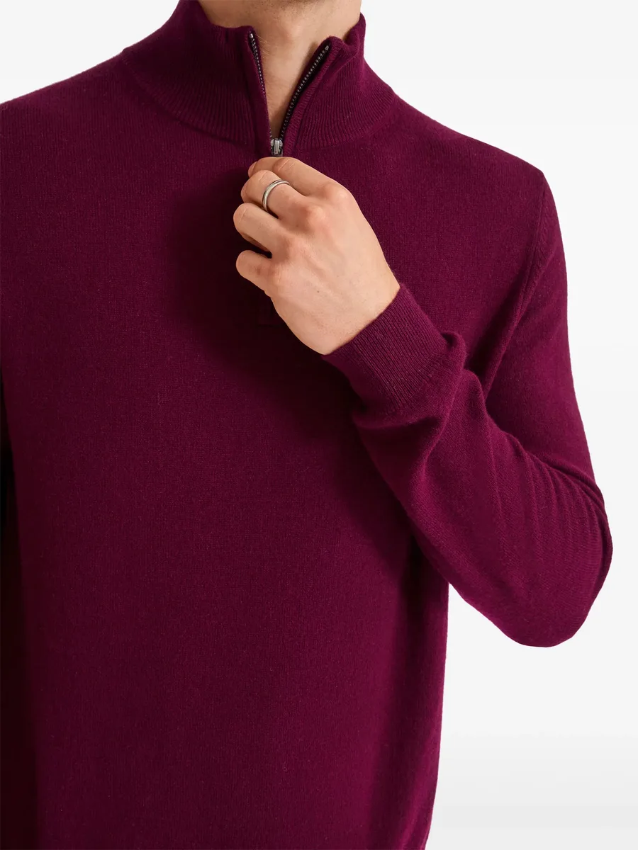 zip-up cashmere jumper 10