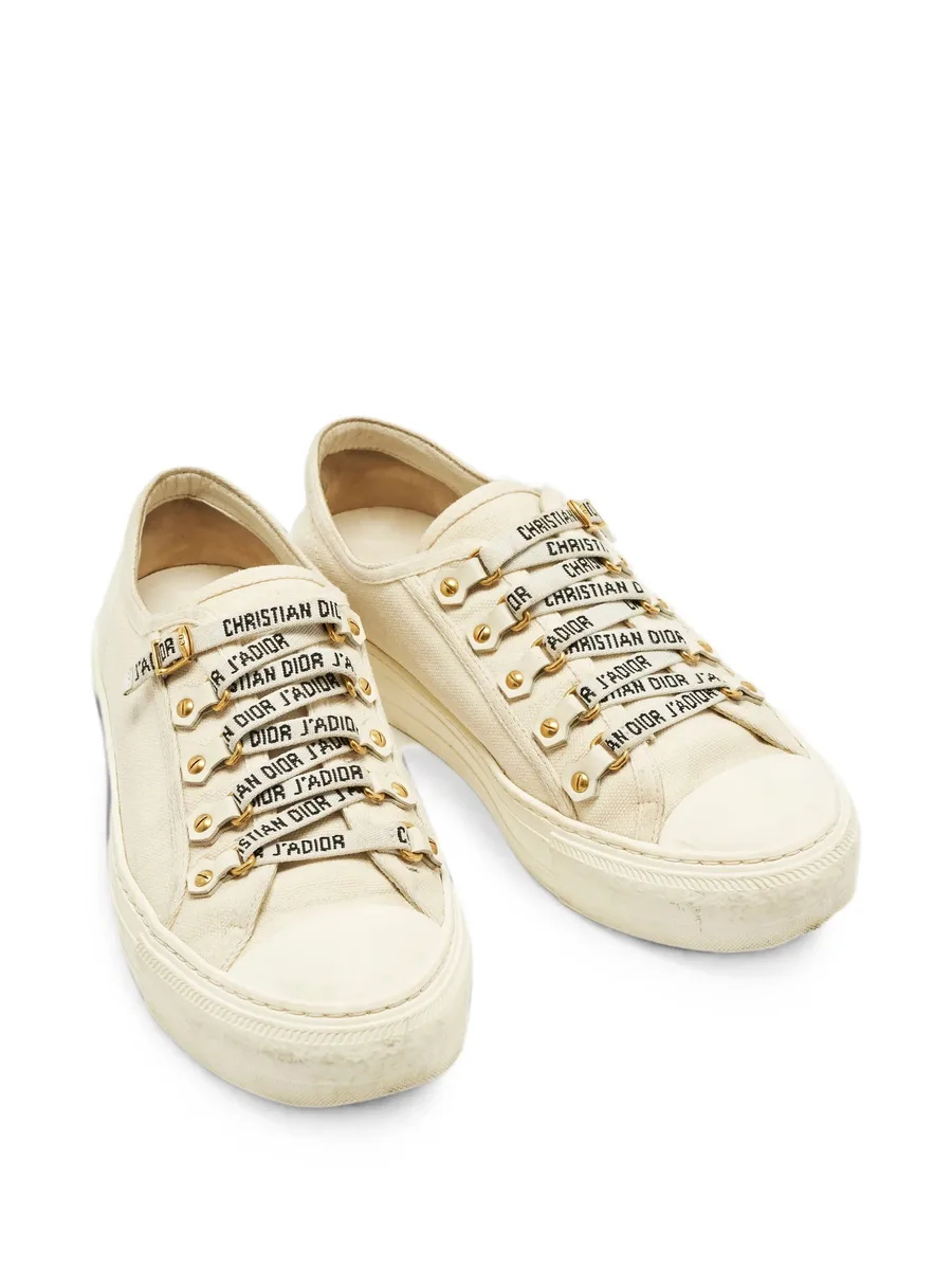 Walk'n'Dior canvas low-top sneakers 6