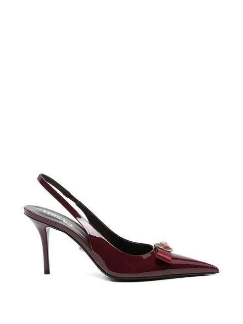 Gianni Ribbon slingback pumps