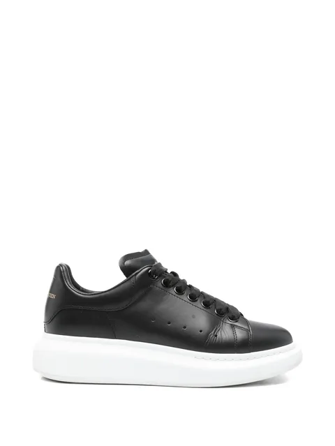lace-up leather sneakers