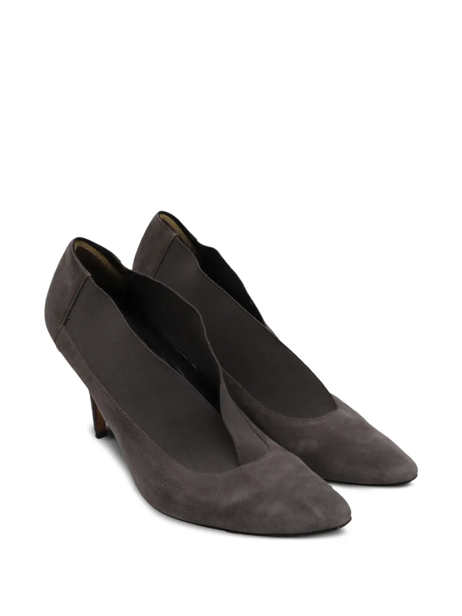 elastic-accent pointed-toe pumps 3