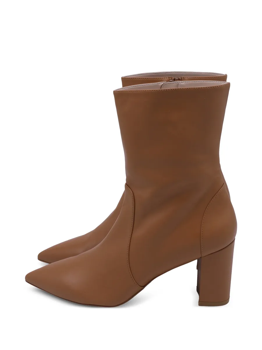 leather pointed-toe ankle boots 12