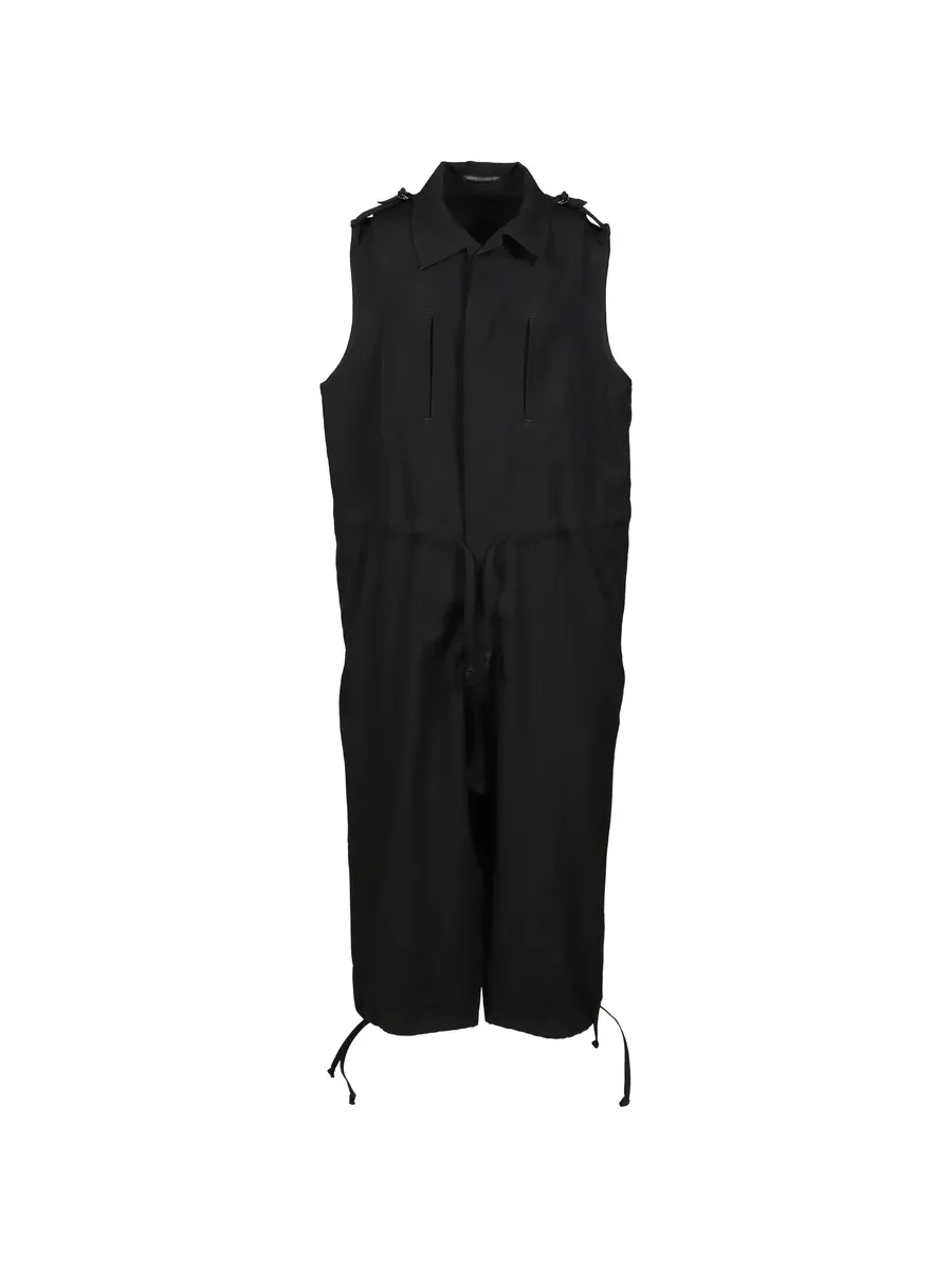 epaulette-detail wool jumpsuit 1