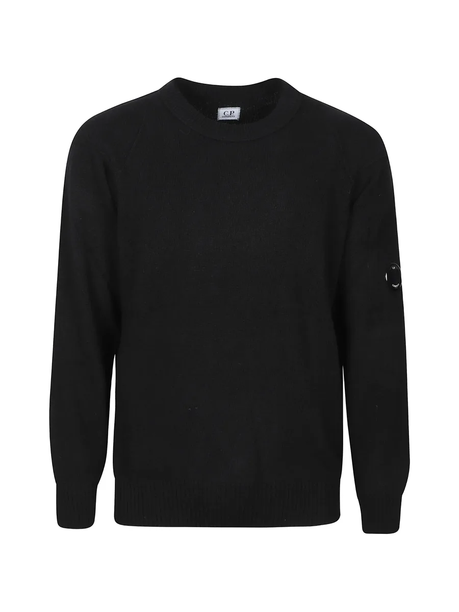 Lens-detail long-sleeve sweater 1