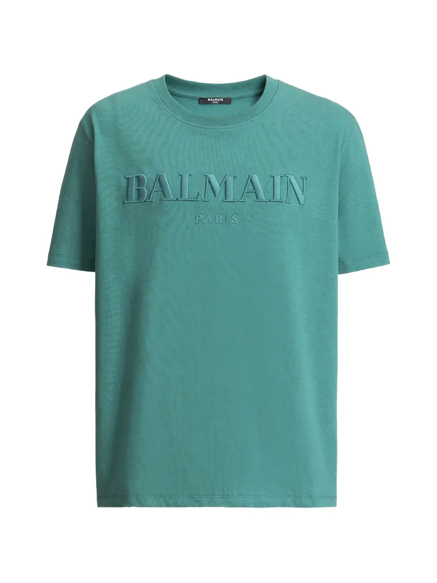 футболка с вышивкой Vintage Balmain 1