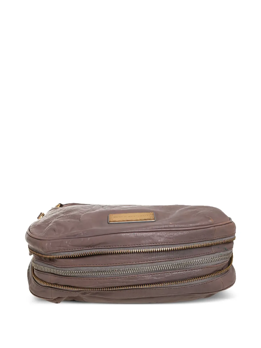textured leather shoulder bag 7
