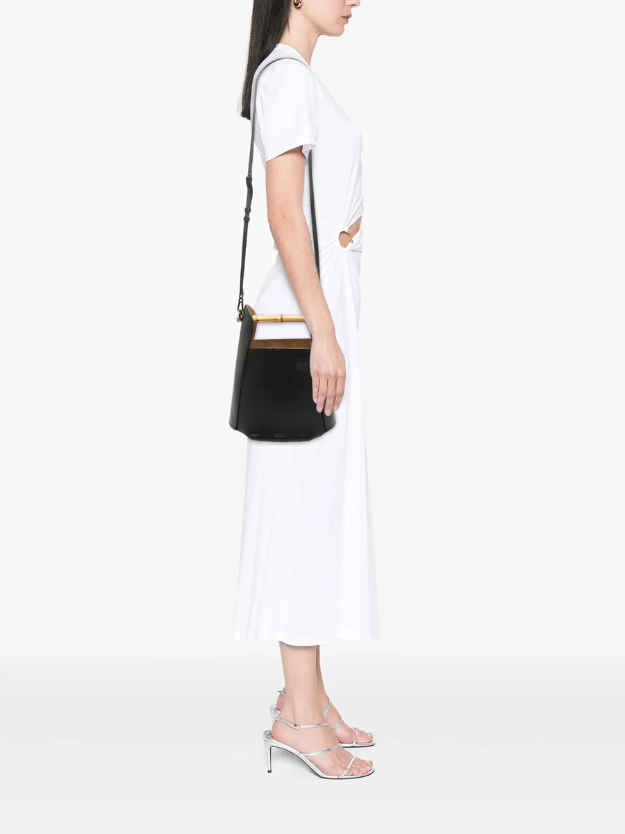 2020 Calfskin Bamboo bucket bag 3