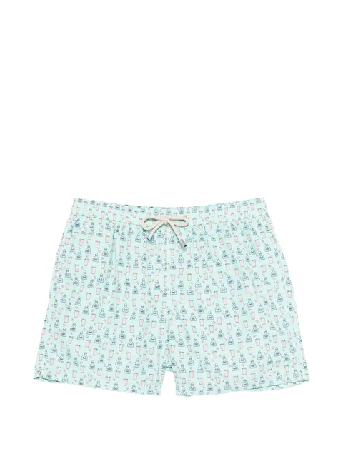 cocktail print swim shorts