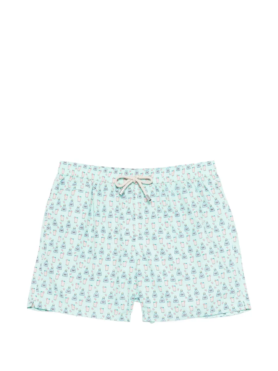 cocktail print swim shorts 2