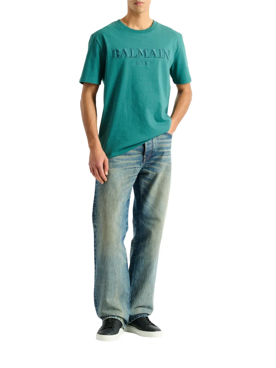 футболка с вышивкой Vintage Balmain 2