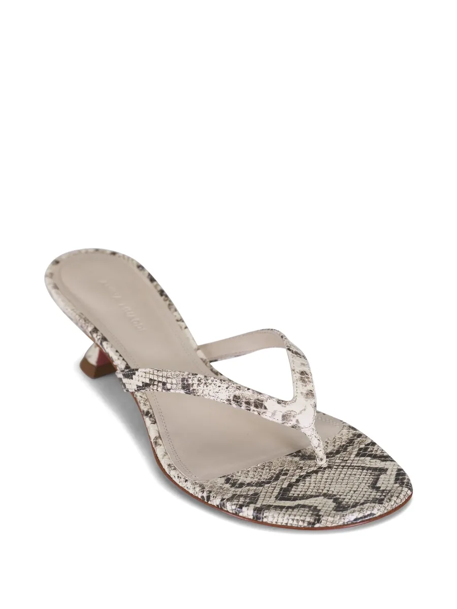Juliette snake-effect thong pumps 4
