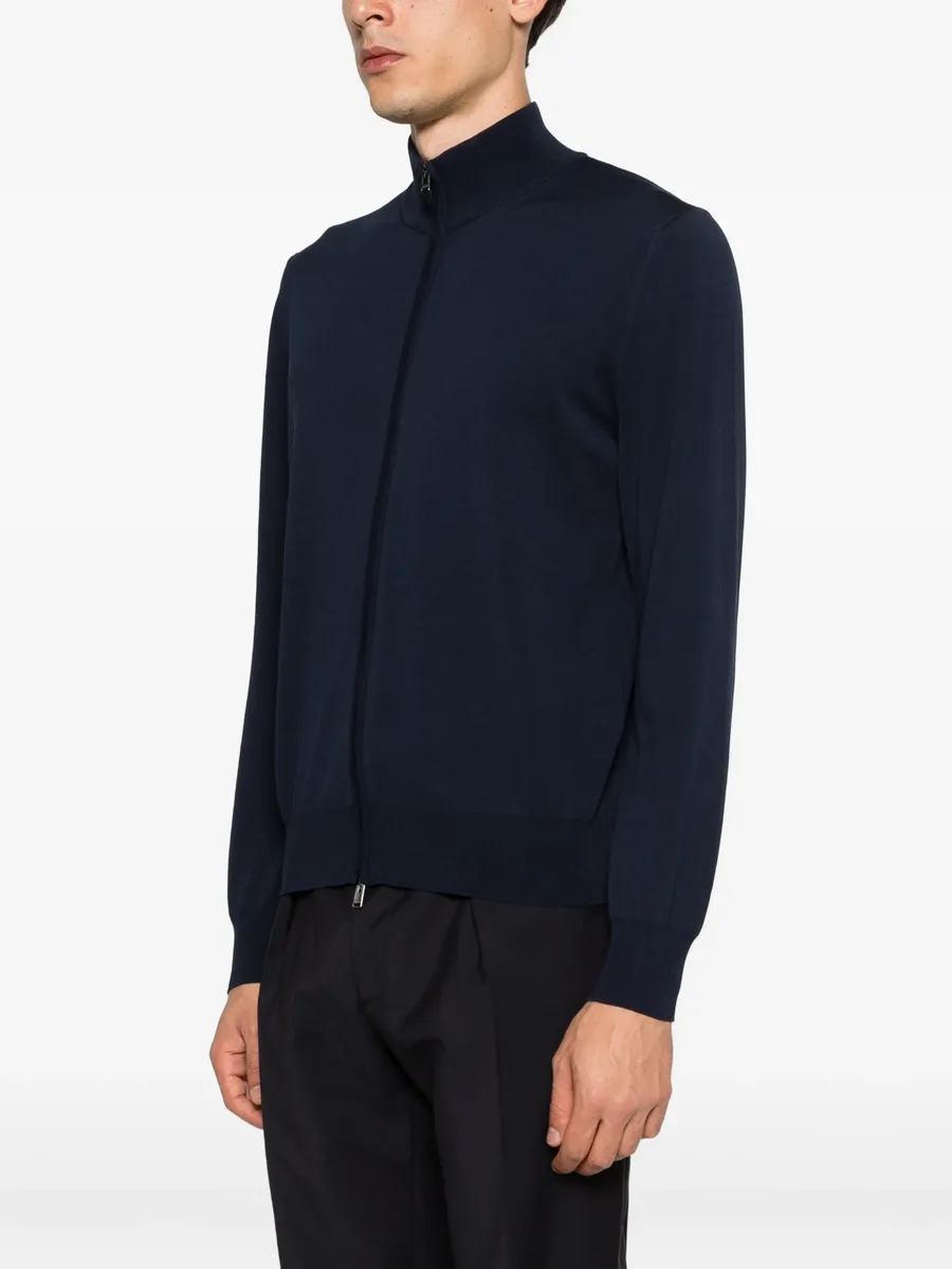 zip-up knitted cardigan 6