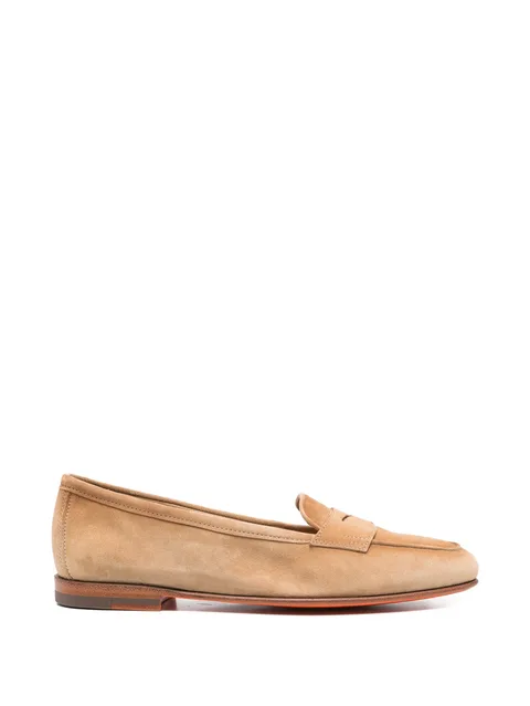 brown penny loafers