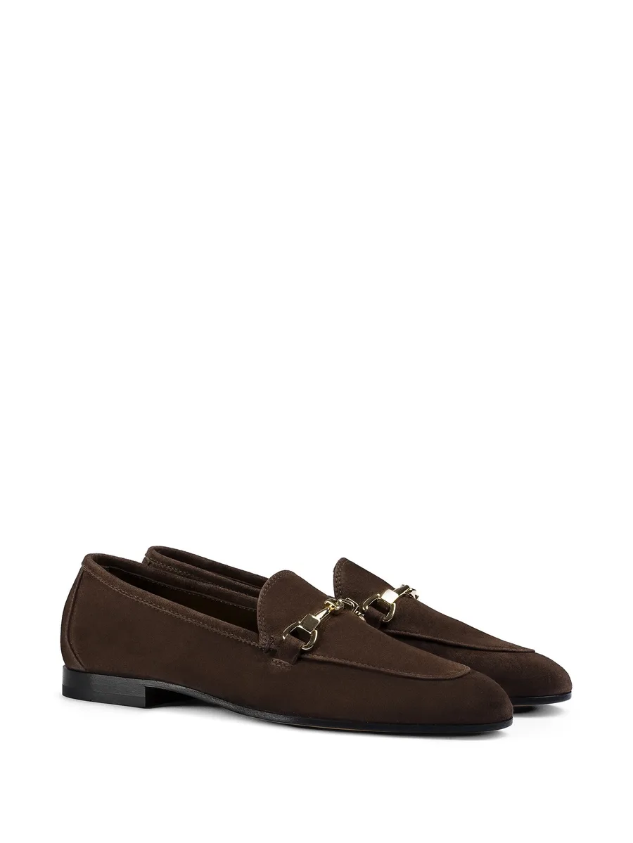 metal-detail suede loafers 4
