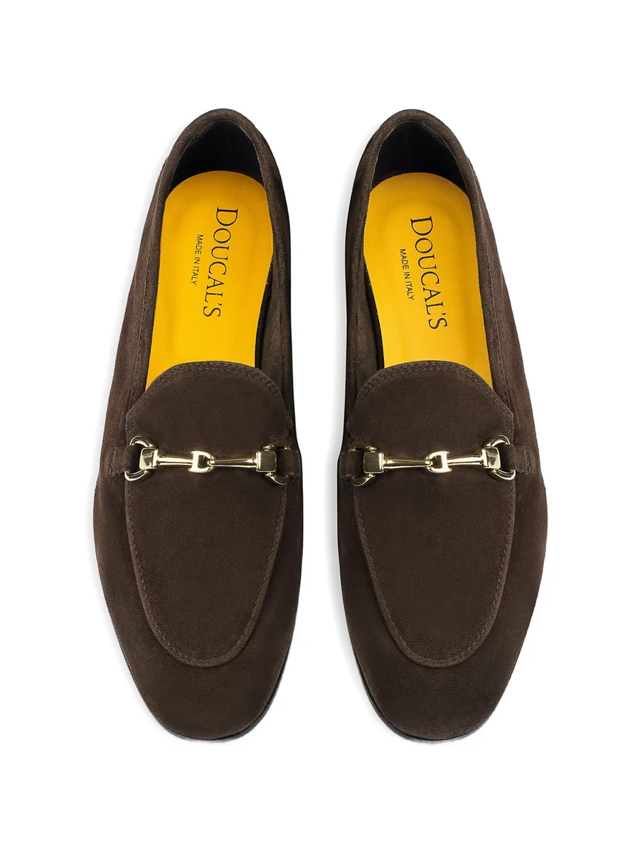 metal-detail suede loafers 5