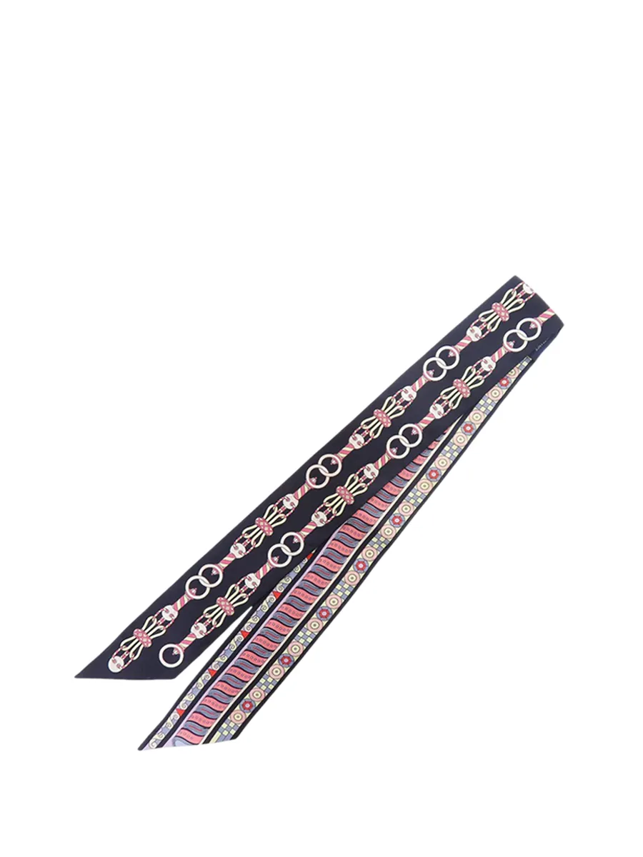 2001-2020 Harnais En Rosace Silk Twilly Scarf scarves 2