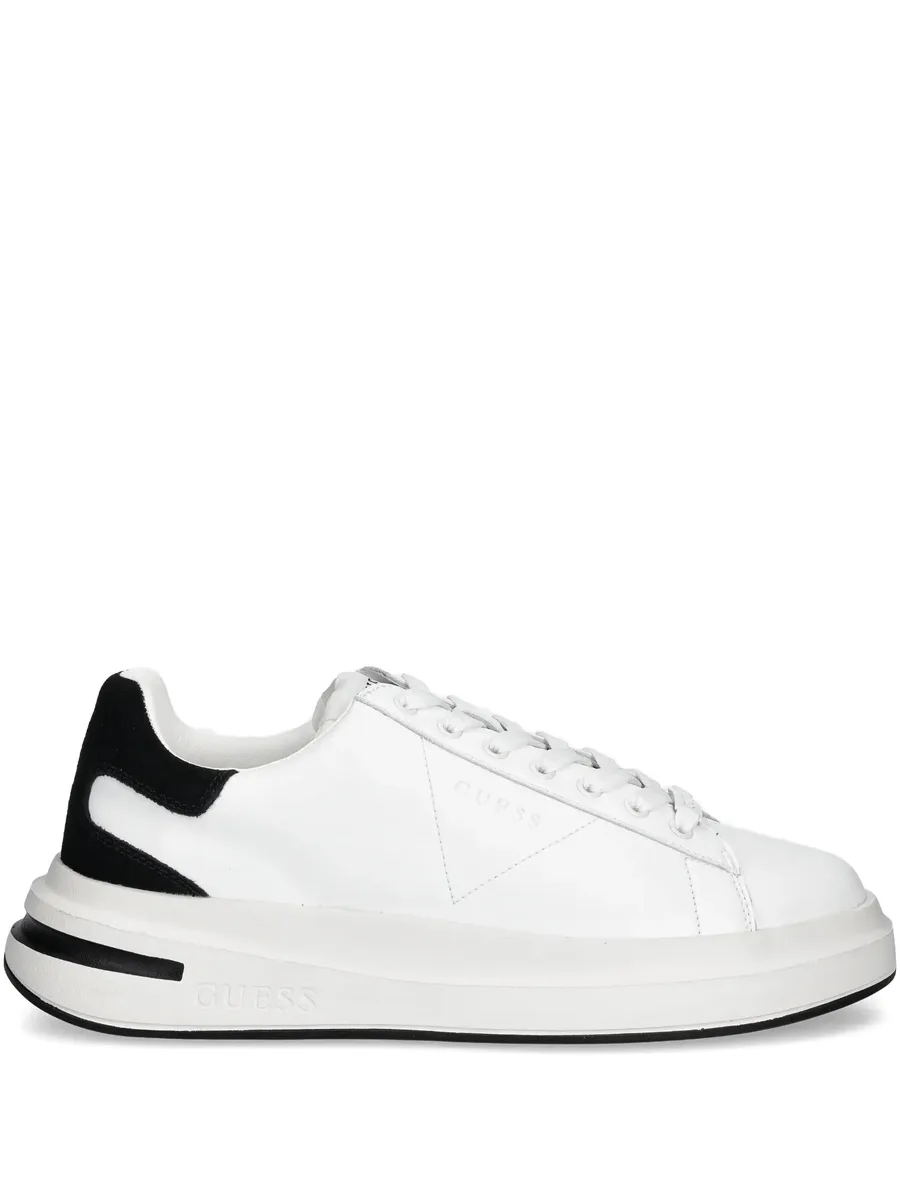 lace-up panelled sneakers 1