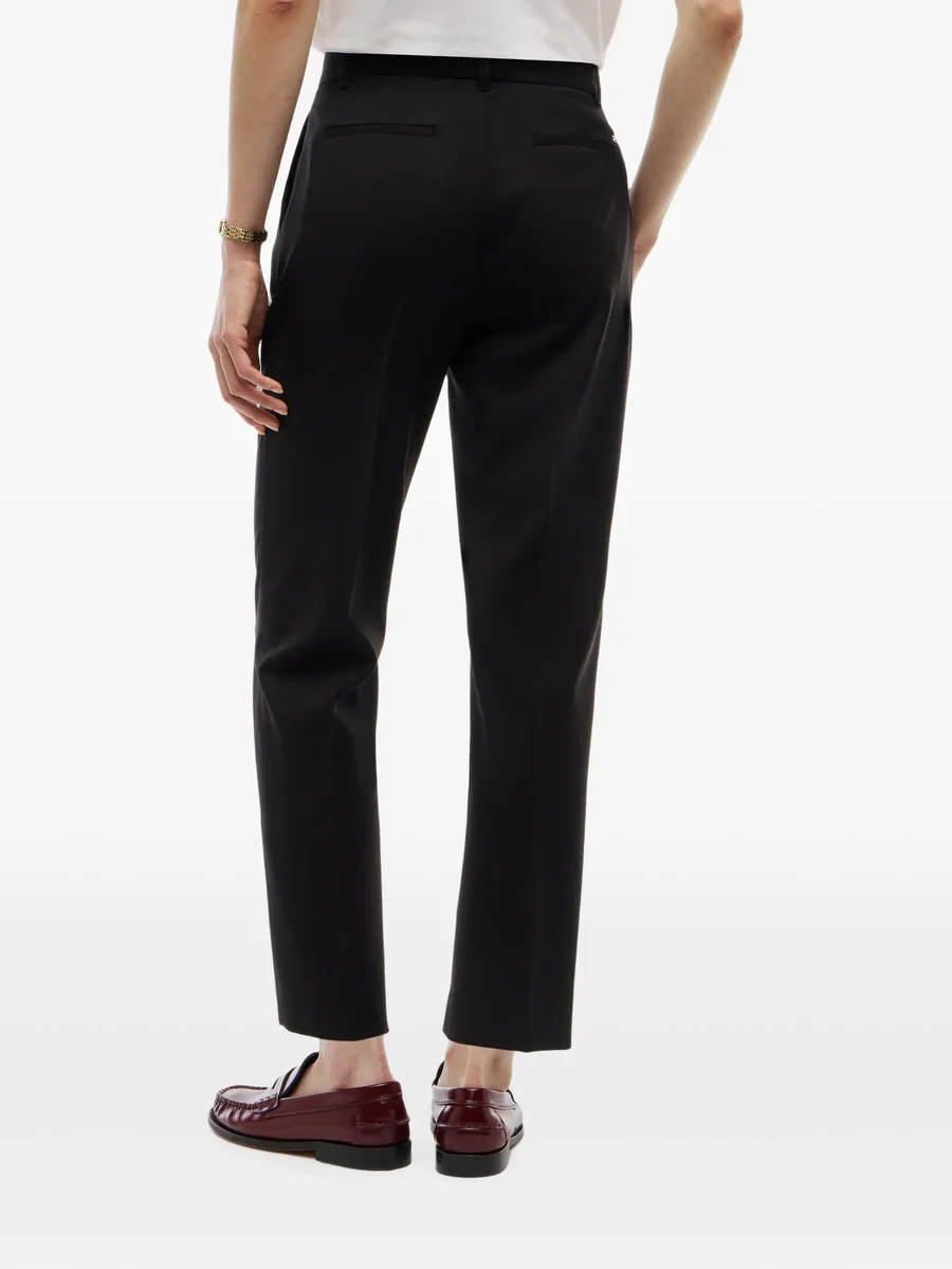 logo-plaque pressed-crease trousers 4