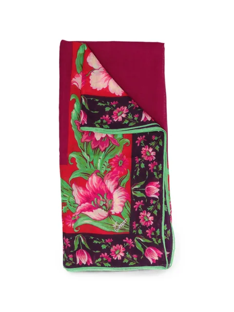 floral-print scarf