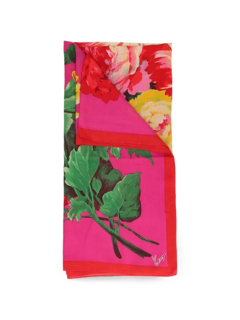 floral-print scarf