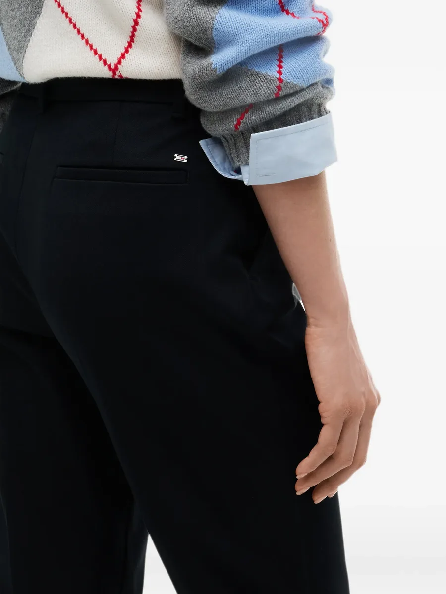 pressed-crease straight trousers 5