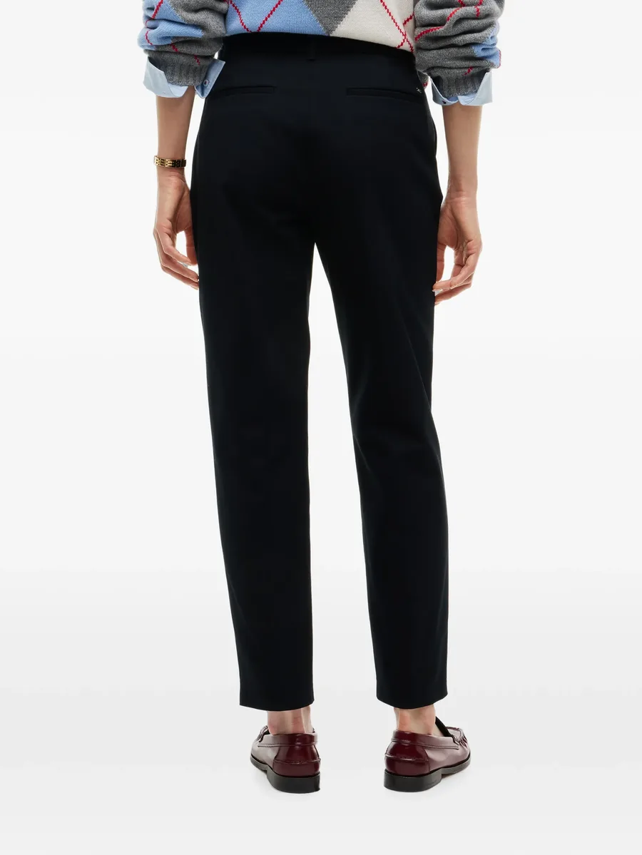 pressed-crease straight trousers 4