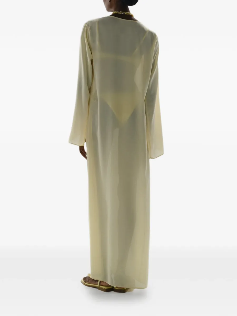Luna bell-sleeves cut-out maxi cover-up 5