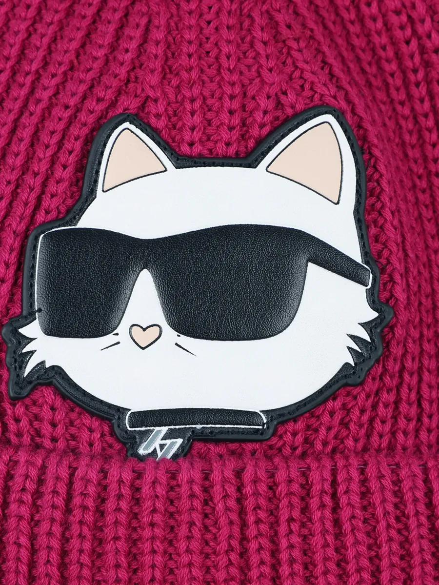 шапка бини с аппликацией Choupette 12