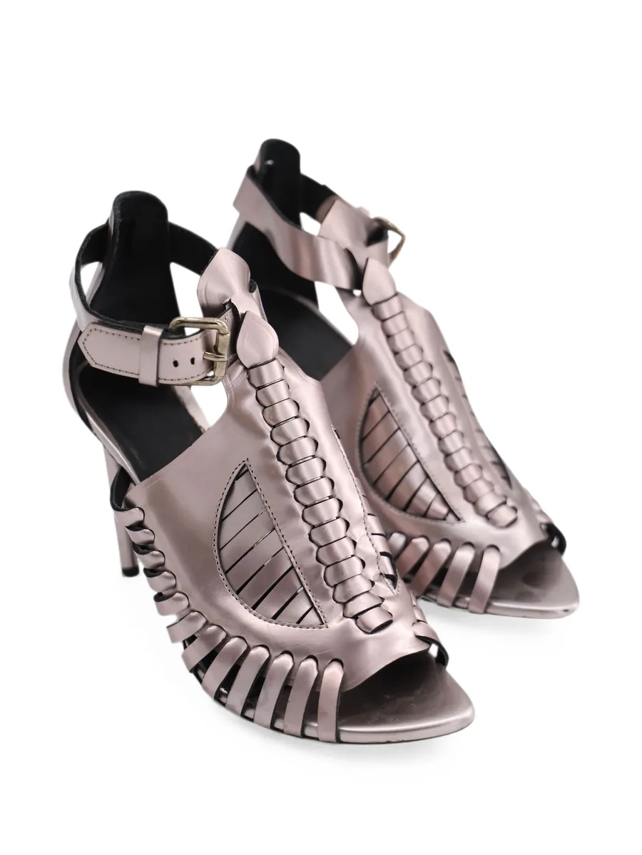 cage leather sandals 2